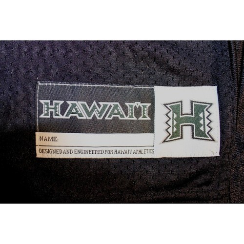 NCAA Football University Hawaii Rainbow Warriors #6 Jersey XL Under Armour Black - Picture 4 of 6