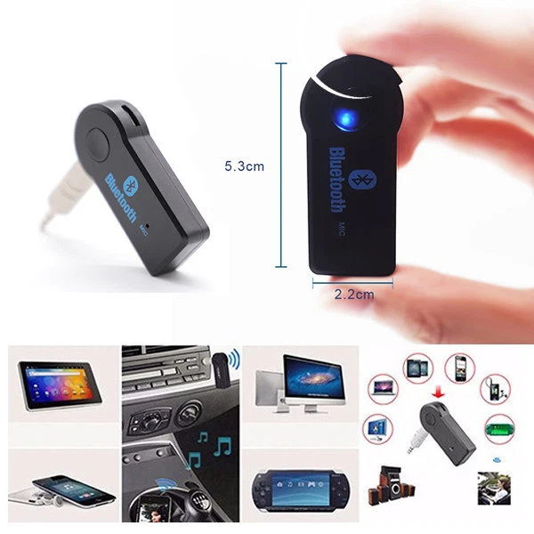 RICEVITORE ADATTATORE VIVAVOCE BLUETOOTH V3.0 AUTO AUX STEREO AUDIO SMARTPHONE - Immagine 4 di 4