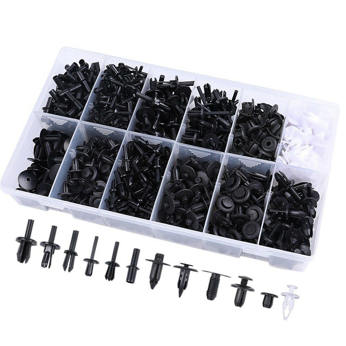 12 Sizes Door Removal Pliers Tool And Car Push Pin Rivet Trim Clip 690PCS 