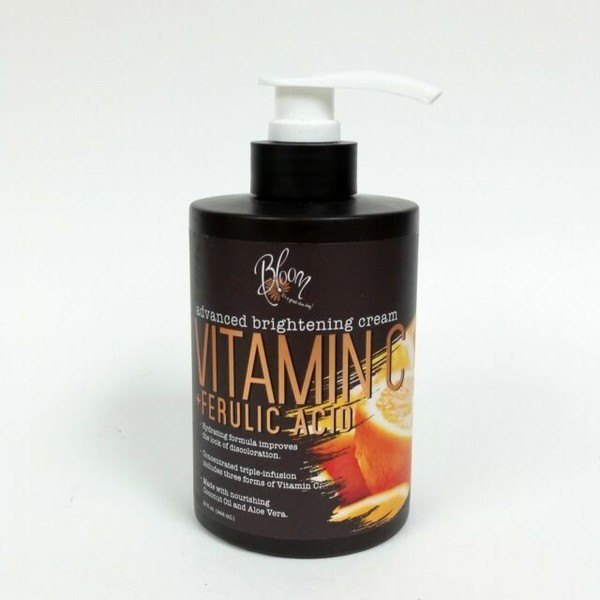 Bloom Vitamin C Ferulic Acid Cream for Advanced Skin Brightening 15oz