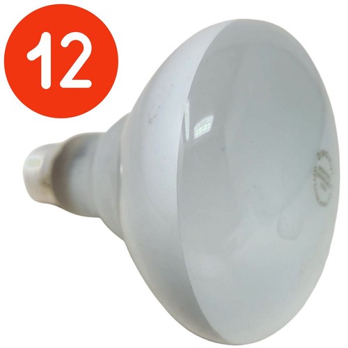 (12-Pk) 65w Br30 Incandescent Reflector Flood Bulb Medium Base Frosted 130V New