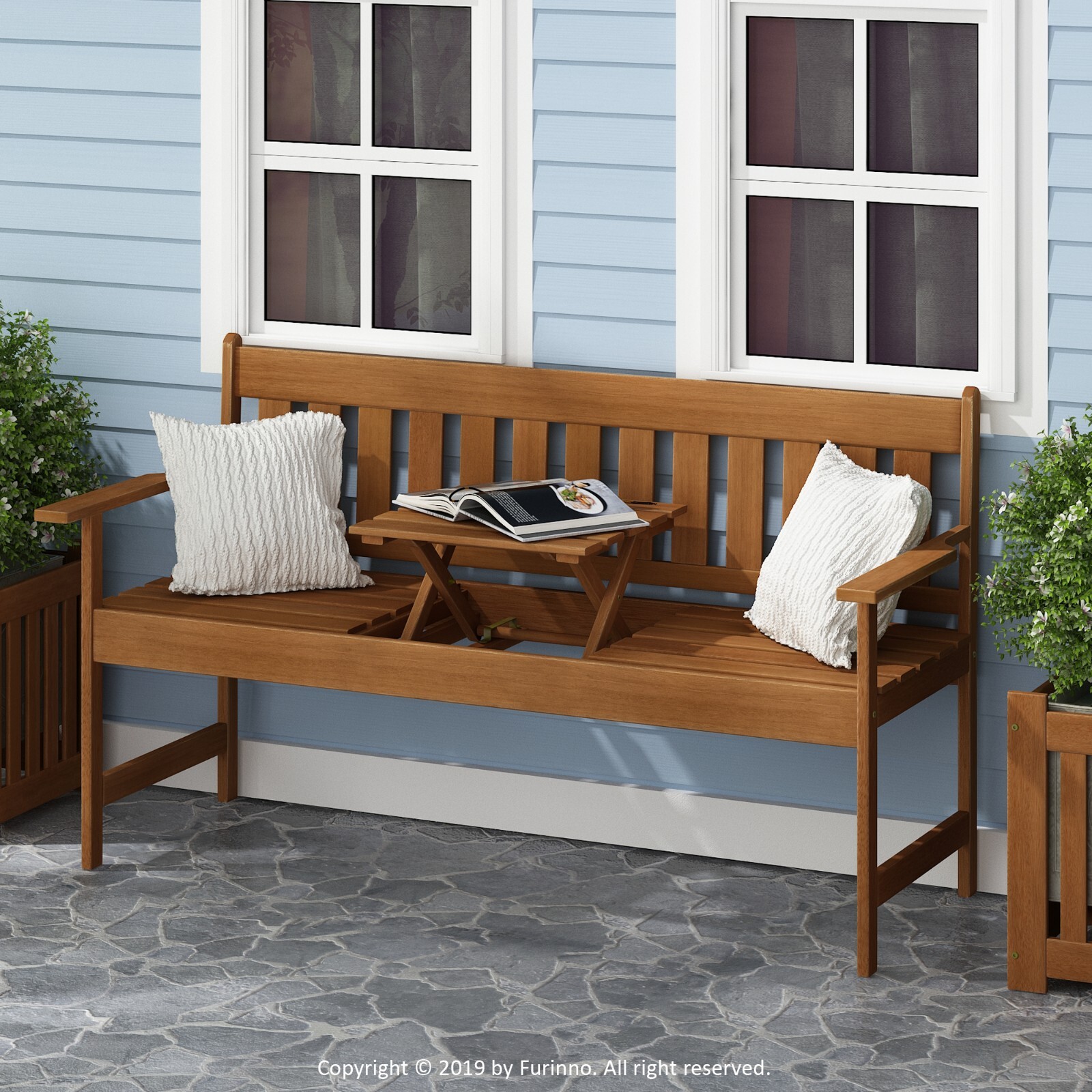 Furinno Tioman Outdoor Hardwood Occasional Bench