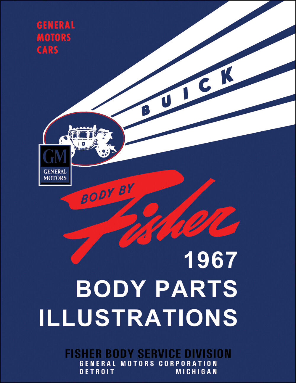 1967 Buick Fisher Body Parts Riviera Spec shop Illustration Award-winning store Manual 67