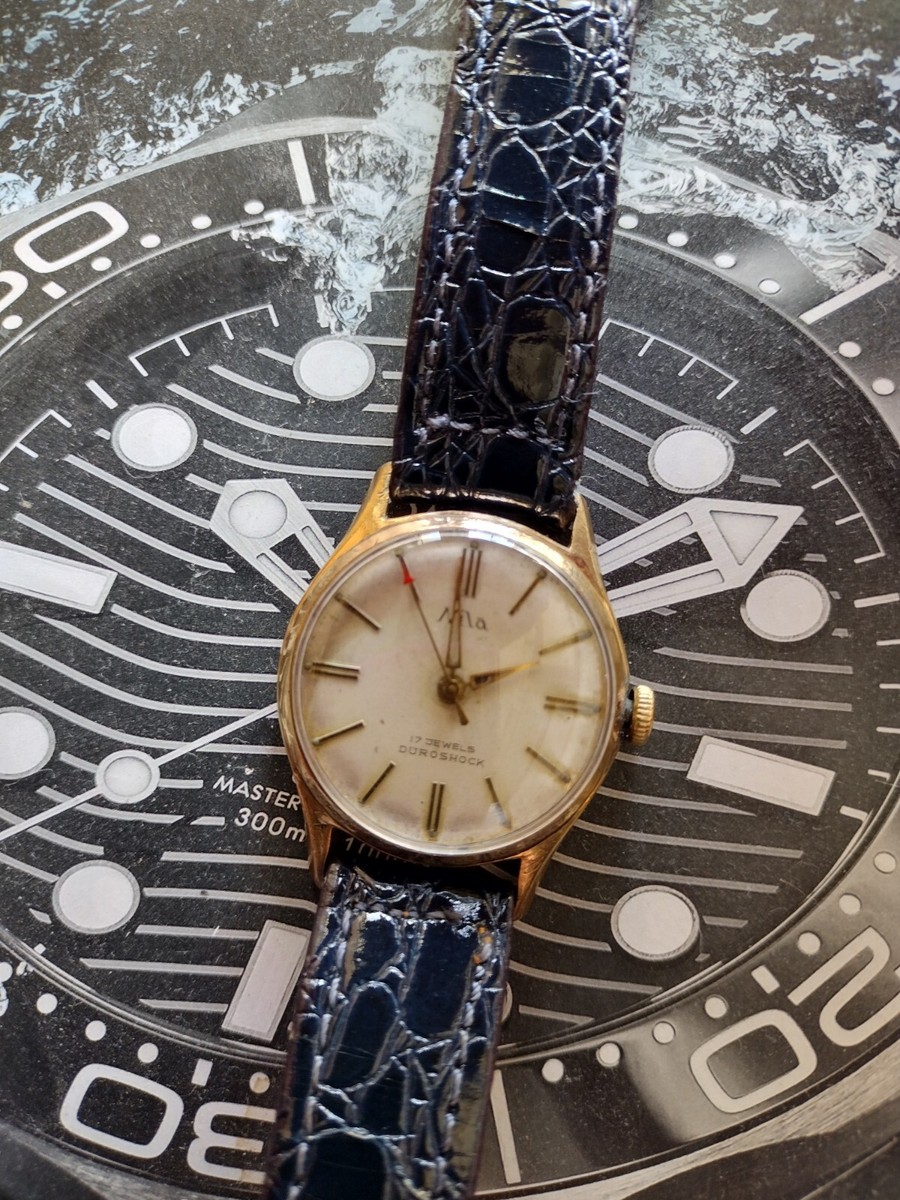Nila 17 JEWELS 18K 0.750 手巻き アンティーク 稼働中 RARE MEN'S 1940s NILA 17 JEWELS SWISS MADE WRISTWATCH | eBay
