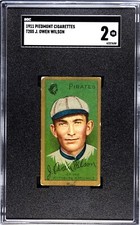 1911 T205 Gold Border Owen Wilson Piedmont Back Pittsburgh NL - SGC 2 GD