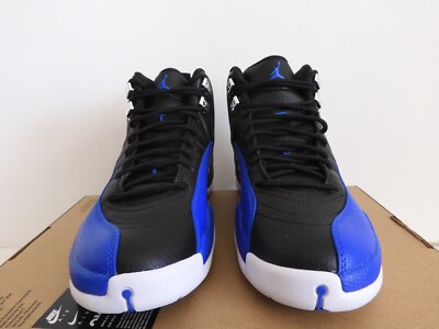 NIKE AIR JORDAN 12 RETRO BLACK-HYP ROYAL WOMENS SZ 11-MENS SZ 9.5
