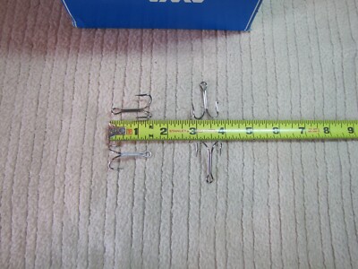 100 VMC 3/0 9508 DOUBLE HOOKS   LURE MAKING   FROG POPPERS