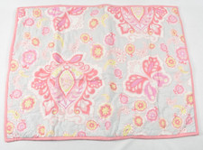 Pottery Barn Kids Elyse Paisley Butterfly Pink Quilted Std Pillow Sham SAMPLE