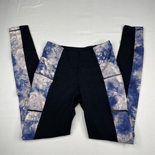 Karma Leggings Womens XS Purple Tie Dye Active Yoga Pants Stretch Performance