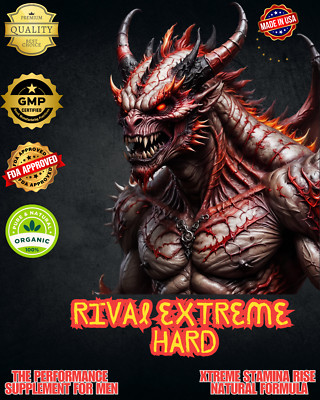 #1 Rival Extreme Hard  Natural Male Energy Boost natural ENHANCE both sexes