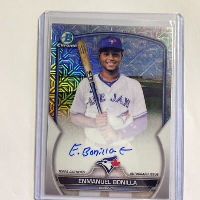 2023 Bowman Chrome - Mega Box Chrome Mojo Autographs #BCMA-EB Enmanuel Bonilla