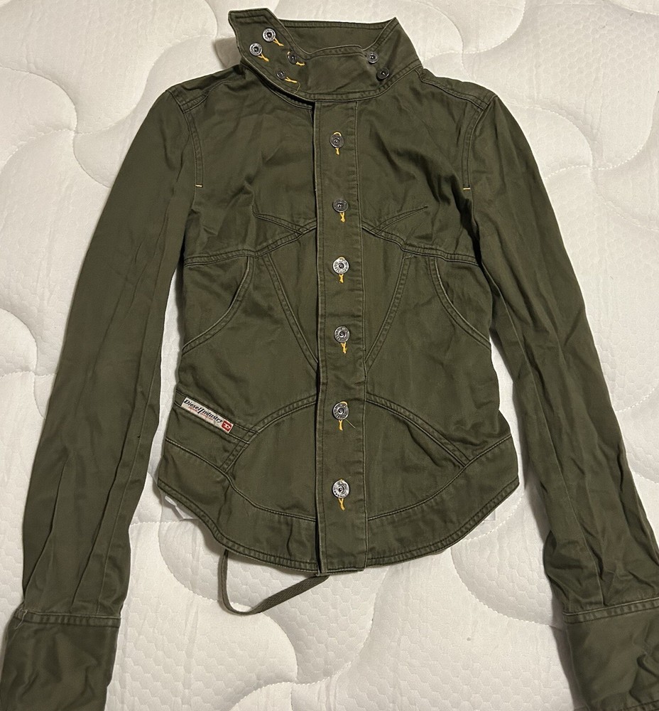 Diesel Women’s Olive Corset Jacket Size Medium