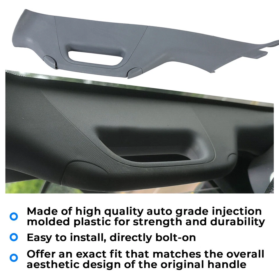 Moldura interior del lado del conductor mango de pilar gris para Ford F250 F350 F450 2011-2016 Foto 4 de 4