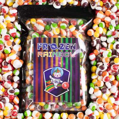 Frozen Rainbow - Freeze Dried Skittles (original, sour, & wild berry)