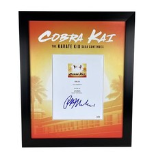 Ralph Macchio "Cobra Kai" AUTOGRAPH Signed Script Cover Framed 16x20 Display