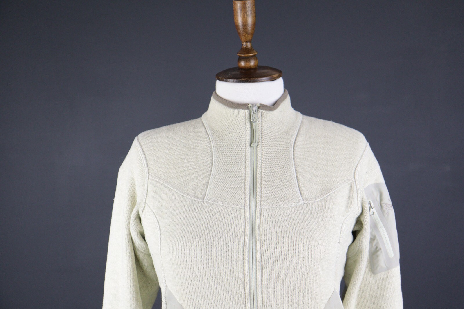 ARC'TERYX ARCTERYX Polartec giacca in pile da esterno cerniera intera avorio taglia S