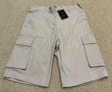 NWT Men s Black Ice Light Khaki Cotton Cargo Pocket Shorts ALL SIZES