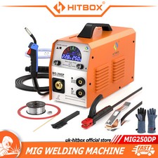 3IN1 MIG Welder Aluminium 200Amp 220V DC Inverter Gas/Gasless MIG MMA UK Plug
