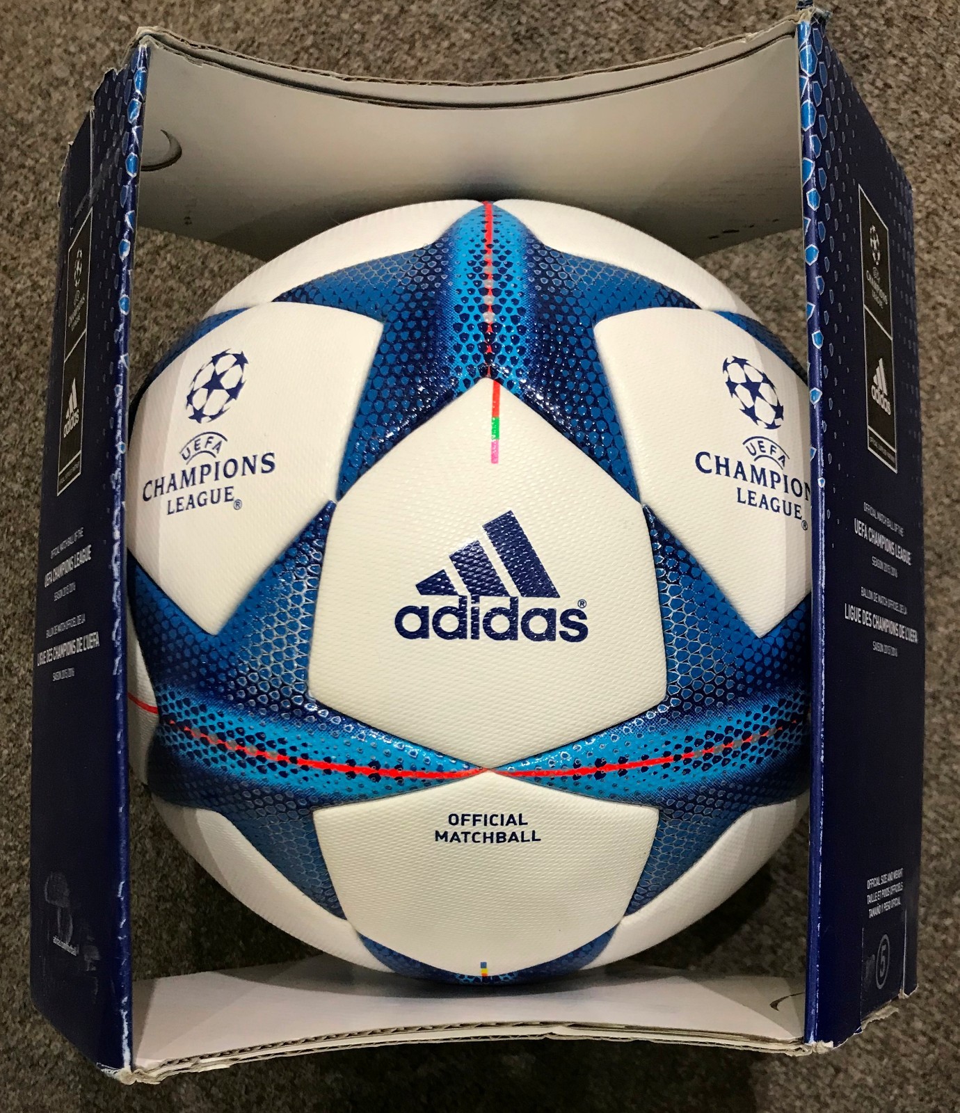 Adidas UEFA Champions League 2015 2016 balón oficial Aprobado Fifa Tamaño 5 Adidas UEFA Champions League 2015 2016 balón oficial Aprobado Fifa Tamaño 5