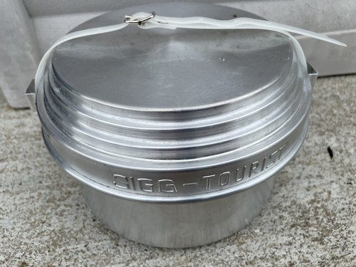 Vintage Sigg Tourist cook set Mirro Coffee Pot Camping Scouting Aluminum NL - Picture 11 of 11