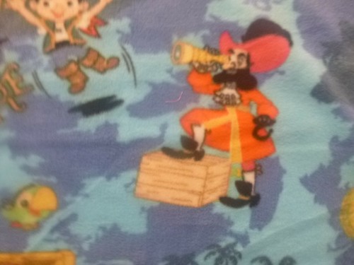 Fleece Fabric - Jake and The Neverland Pirates (60" Wide x 31 " long) - Picture 2 of 6