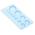 7x3" Paper Quilling Template Board Half Ball Dome Mold Tool 3D Crafts, Blue