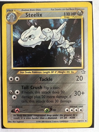 STEELIX POKEMON Card Japanese NEO GENESIS No.208 LV. 64 Rare Star