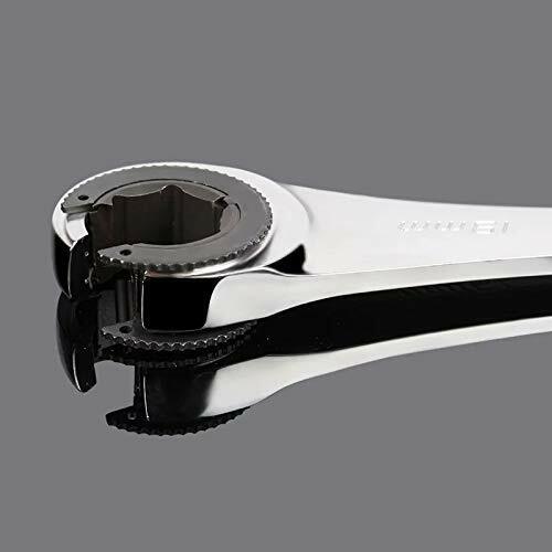 Standard Tubing Ratchet Open End Wrench 72 Gears CR-V Inch SAE Repair Spanner 