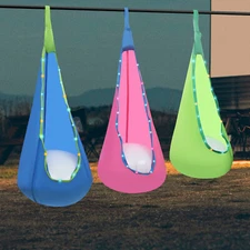 3PCS Light Up Kids Pod Swing Seat Upgraded Kids Hanging Hammock Swing with Light