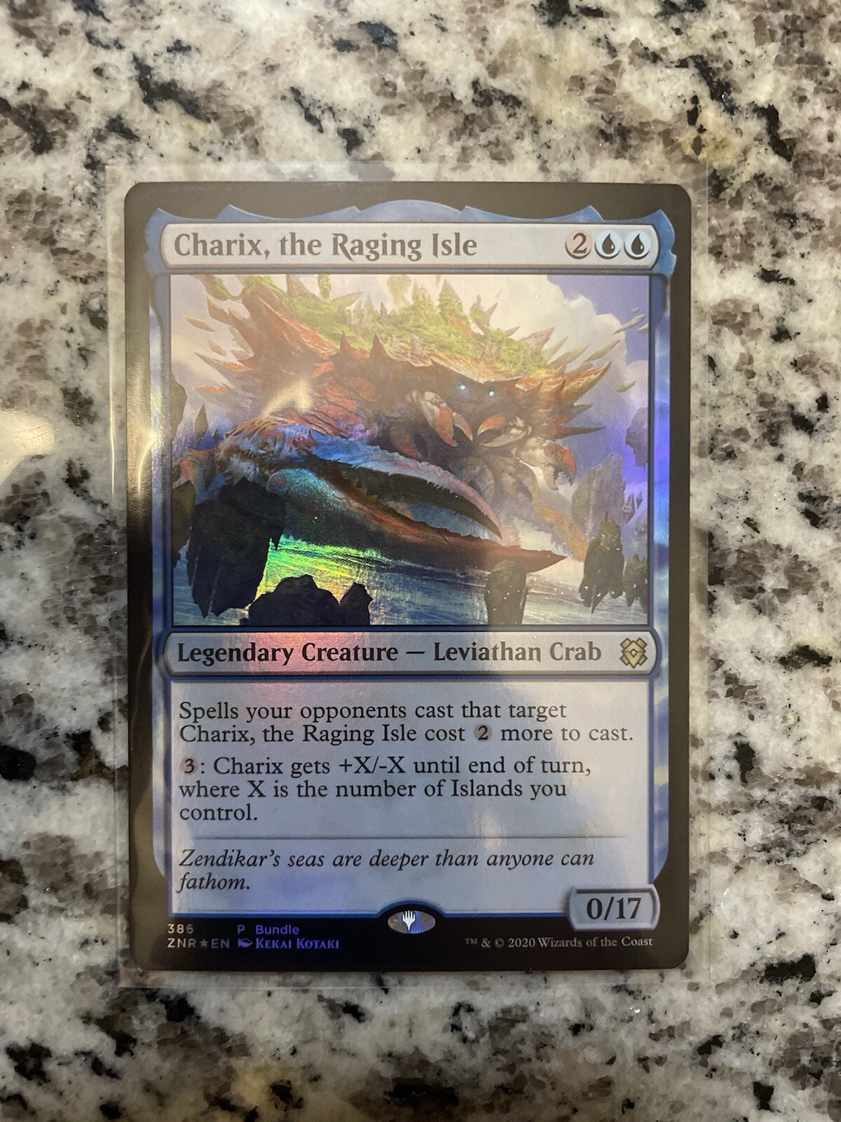 MTG Charix the Raging Isle Zendikar Rising Foil Rare Near Mint Card #386 for Collectors and Players