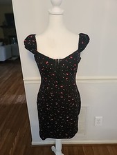 Fashion Nova Cherry Pickin Micro Mini Dress Size Large