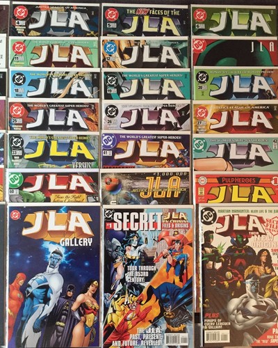 ENORME LOTE/EJECUCIÓN DE CÓMICS DE 72 números de JLA DC Superman Mujer Maravilla Flash Titans FUNCIONA COMPLETO - Imagen 9 de 12