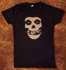 Misfits Women's black Girly Shirt Horror punk Danzig Hardcore Goth metal Samhain