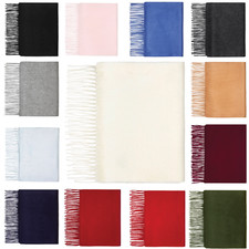 100% Pure Cashmere Plain Scarf