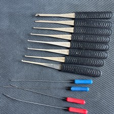 12PC Key Extractor Set Broken Key Remove Pick Tool Kit Repair 0.2-0.4mm Tools