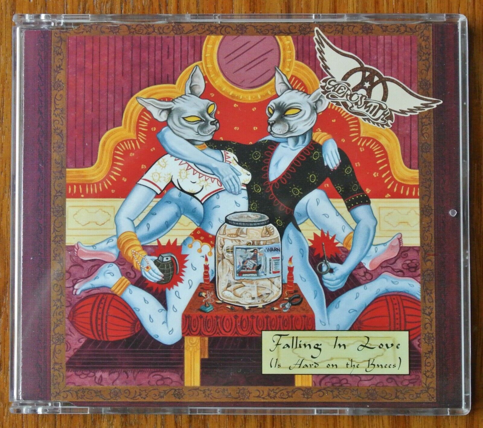 Aerosmith – Falling In Love (Is Hard On The Knees) [Near Mint] (Columbia) [CDS]