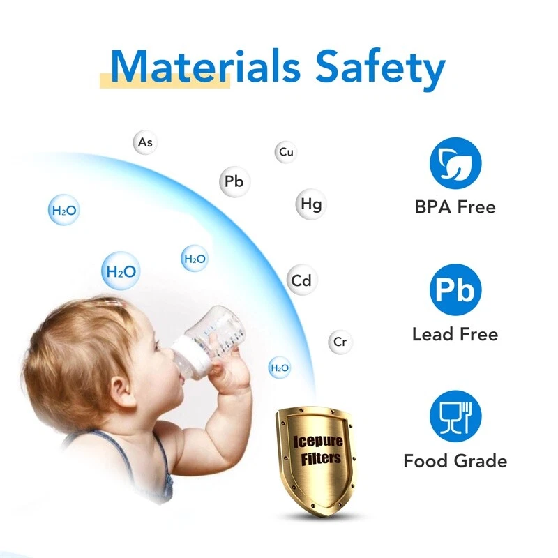 Fit For GE XWF WR17X30702 GBE21 GDE21 Refrigerator Water Filter ICEPURE 5 Pack - Image 4 of 4