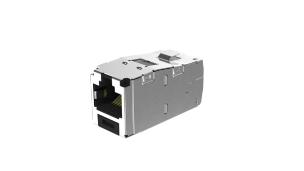 Panduit Mini-COM TX6 10 Gig – Module Jack Blindé Style TG – Adaptateur RJ-45 Gris Pour Câble Réseau
