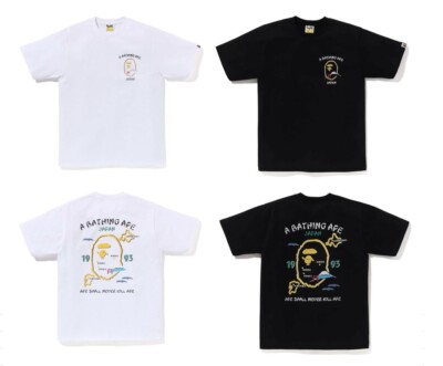 A Bathing Ape Men's T-Shirt 2024 Model JAPAN SOUVENIR TEE #1 Fast Shipping Japan