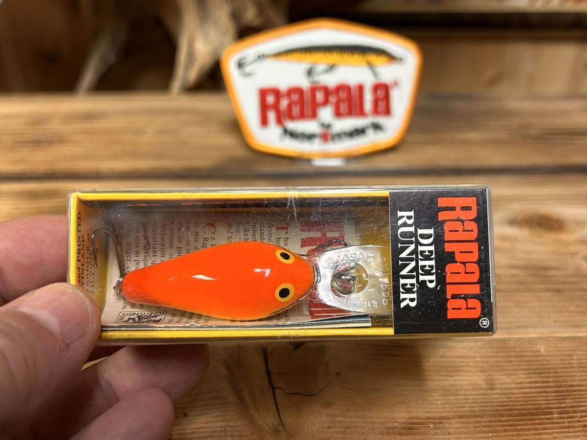 Leurre Vintage Rapala Fat Rap FR-5 Bois Balsa – Pêche Finlandaise, état Proche Neuf