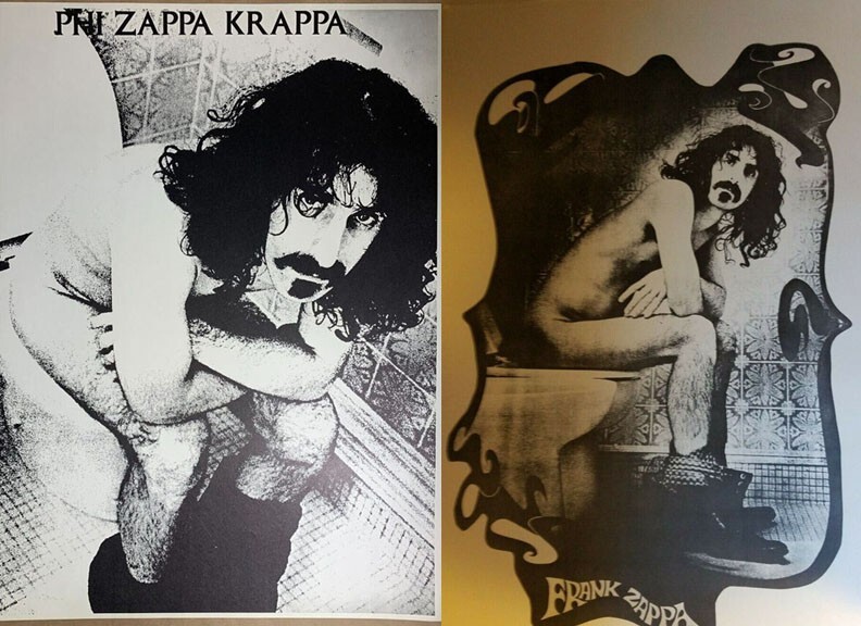ZAPPA KRAPPA FRANK ZAPPA VINTAGE 1970's HEADSHOP TOILET POSTER SET