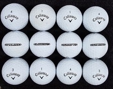 EXCELLENT CONDITION 3 DOZEN CALLAWAY SUPERFAST MIX 36 GOLF BALLS NO INK NO LOGOS