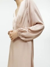 Women ARKET dress beige satin L