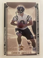2001 Pacific Prime Prospects Drew Brees Rookie Card #28. rookie card picture