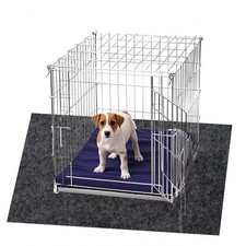 Dog Crate Mat, 30x47 Inch Non-Slip Waterproof Dog Playpen Mat, Washable Kenne...