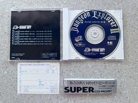 DUNGEON EXPLORER II 2 PC Engine Super CD Jp Import CIB W/Spine US Seller Tested