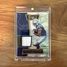 2021 Panini Select - Select Swatches Michael Pittman Jr. #SS-MPI /99 (MEM) Prizm