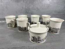 Villeroy & Boch Vintage  Amsterdam /  Canals  Set Of 6 Mugs Cup With Extras