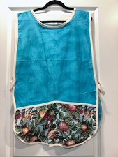 Blue Floral Smock Apron