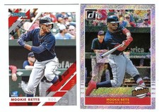 MOOKIE BETTS 2019 DONRUSS HIGHLIGHTS INSERT H9 & BASE CARD 101 BOSTON RED SOX